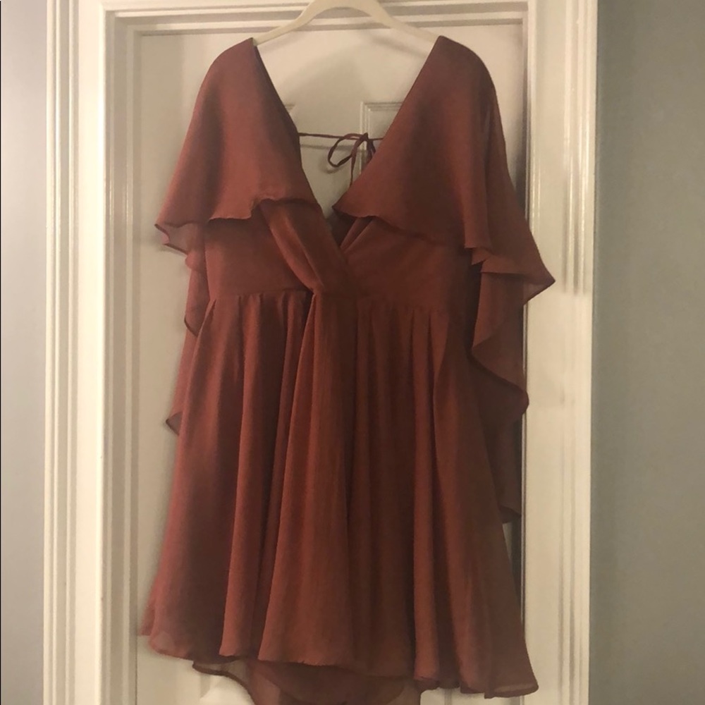 BEAUTIFUL rust colored dress!!